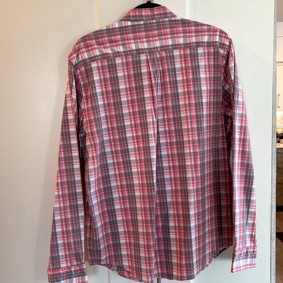 Lucky Brand Saturday Stretch Men’s Long Sleeve Checkered Shirt - Size L - Picture 4 of 9